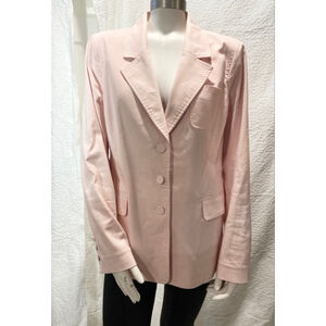 Cabi Grace Blazer | Women's Size 10 | Carnation Pink 3-Button Jacket | EUC